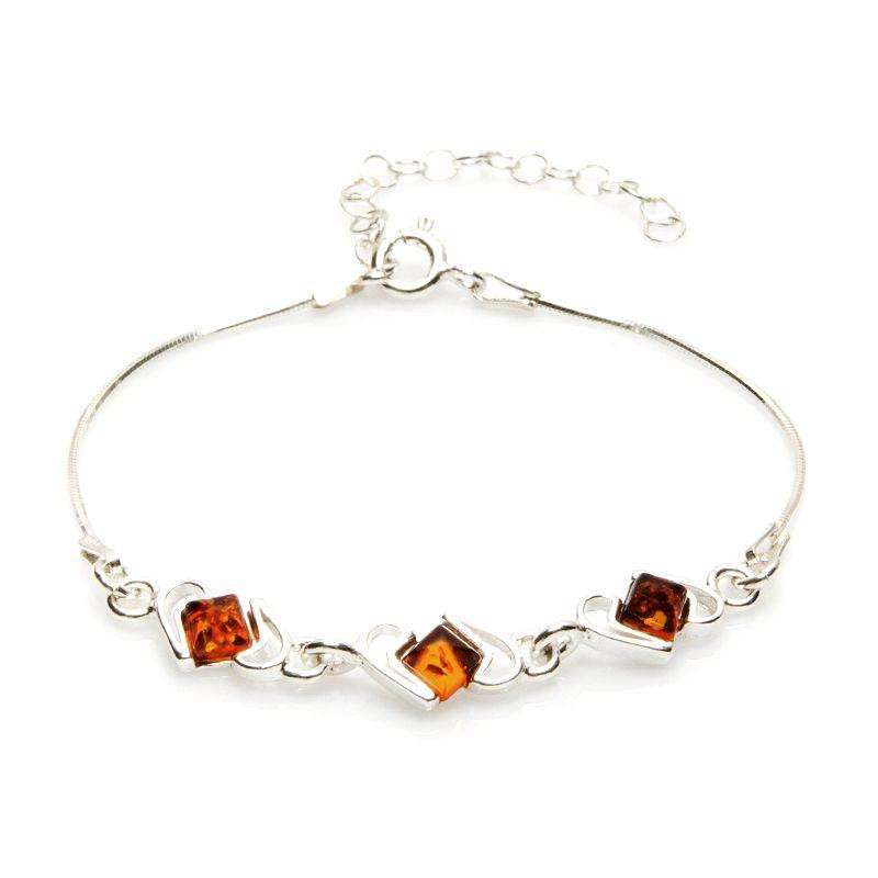 Bracciale ambra cognac, per evocare il passato — foto 1