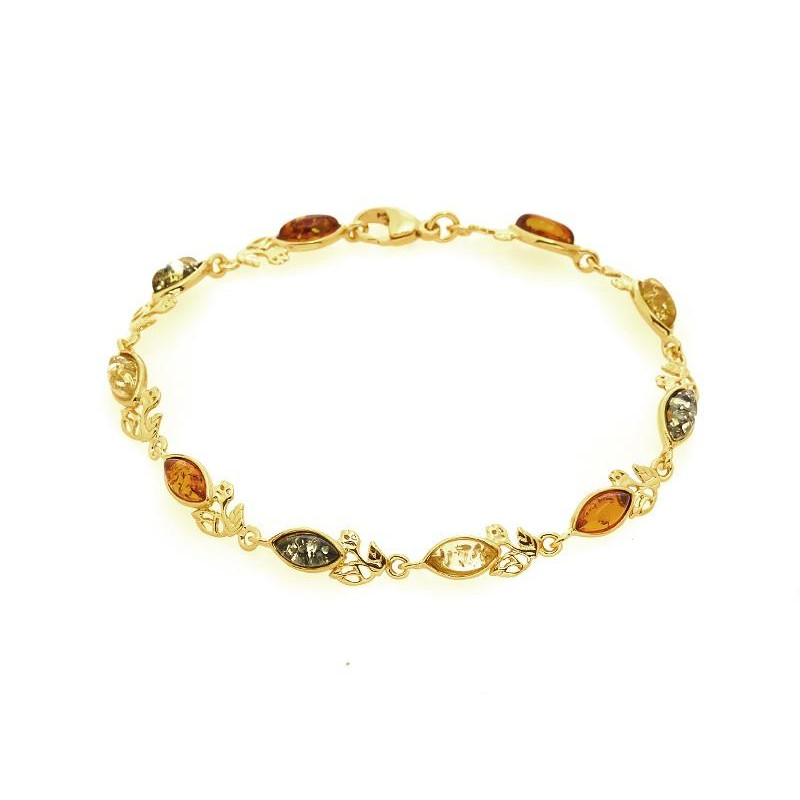 Bracciale ambra multicolore, per evocare il sole — foto 1