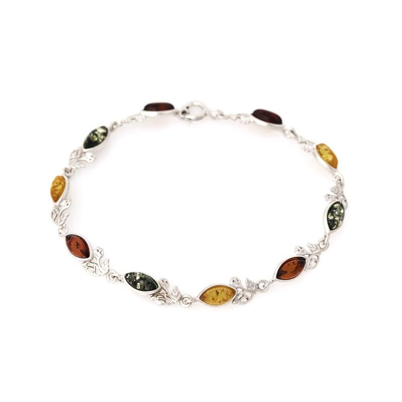 Bracciale ambra multicolore, per racchiudere i tuoi pensieri — foto 1