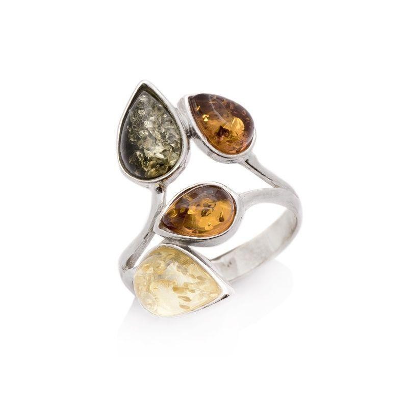 Anello ambra multicolore, per trasportare le storie del Mar Baltico — foto 1