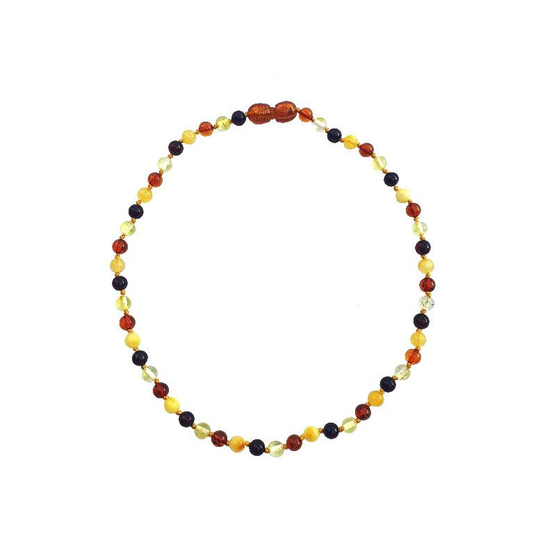 Collana per bambini ambra multicolore, protezione — foto 1
