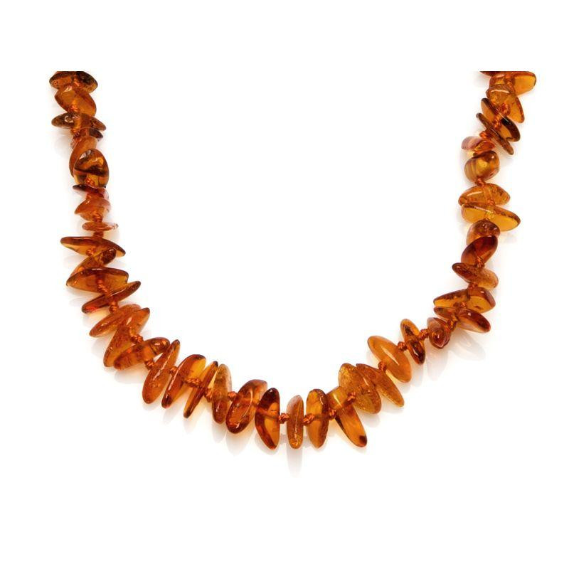 Collana per bambini ambra cognac, protezione e tenerezza
