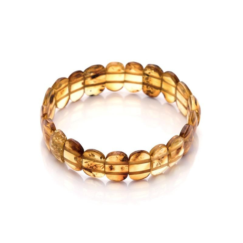 Bracciale wafer ambra cognac, per trasmettere nobiltà — foto 1