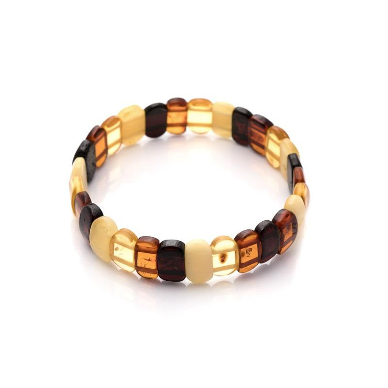 Bracciale in ambra naturale multicolore, per custodire la luce dei tuoi ricordi — foto 1