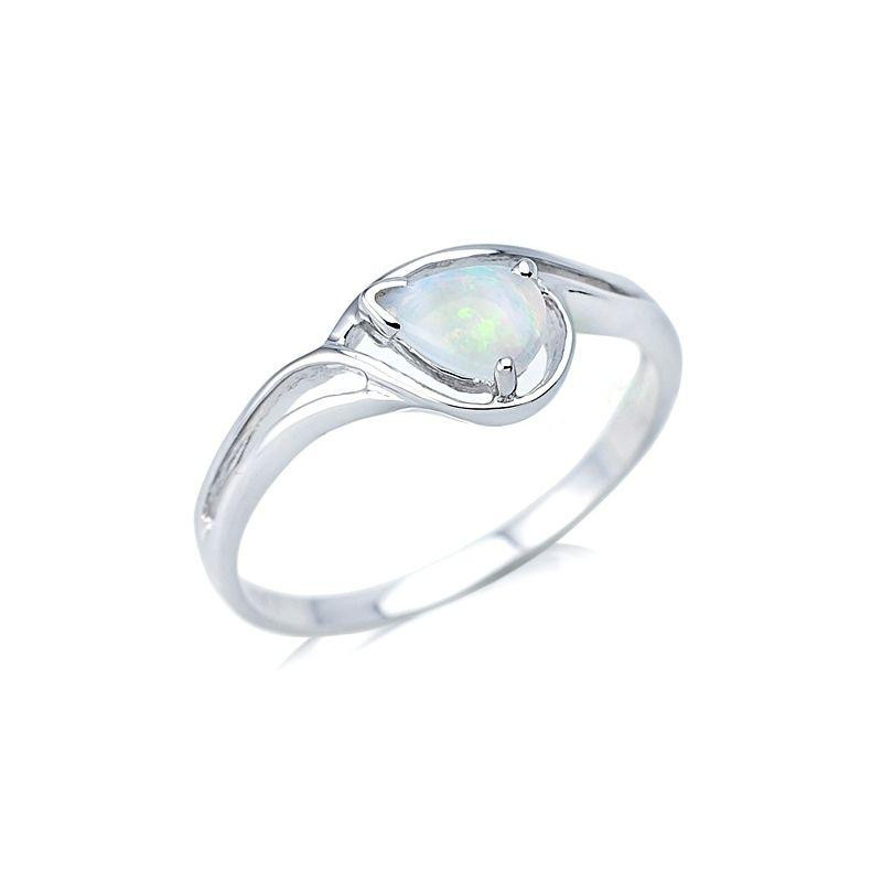 Anello opale bianco australiano, per racchiudere la purezza — foto 1