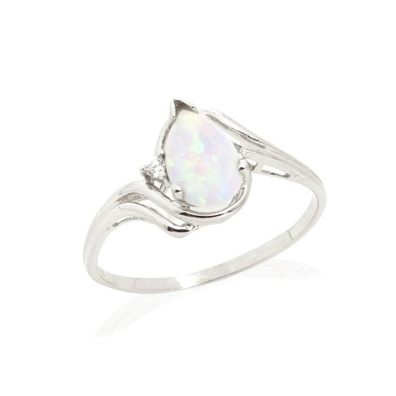 Anello opale bianco, per racchiudere la purezza — foto 1
