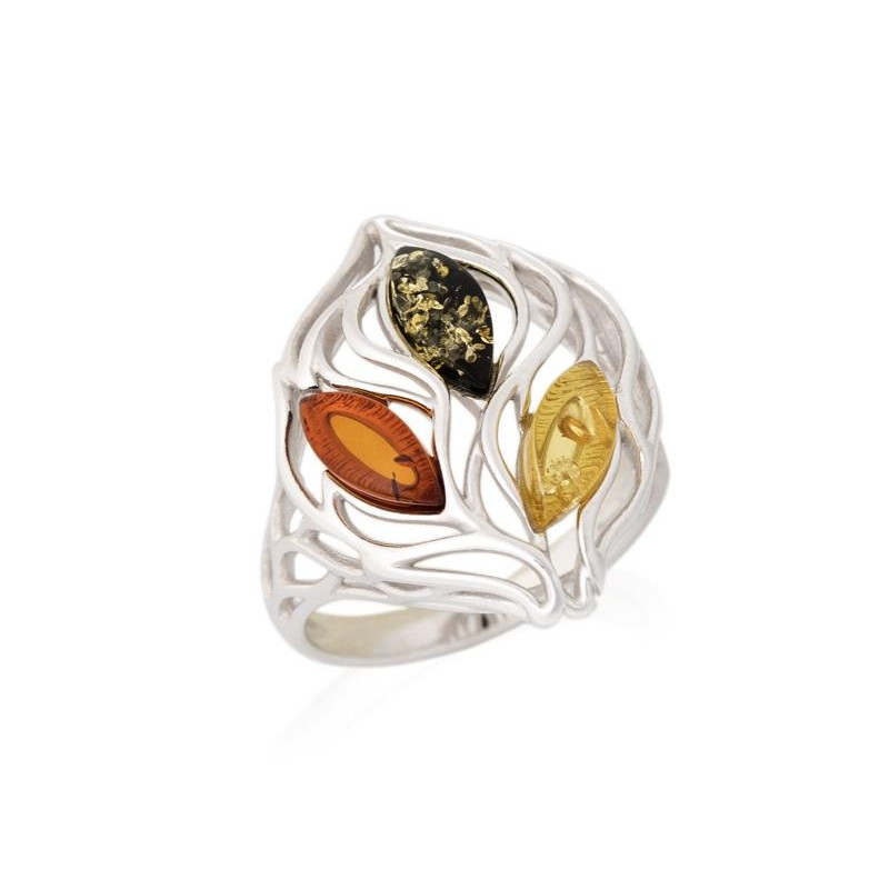 Anello ambra multicolore, per portare il mare vicino — foto 1