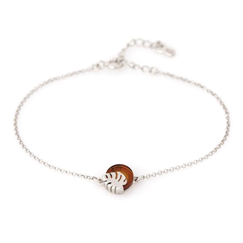 Bracciale ambra cognac, per portare l'oro del mare — foto 1