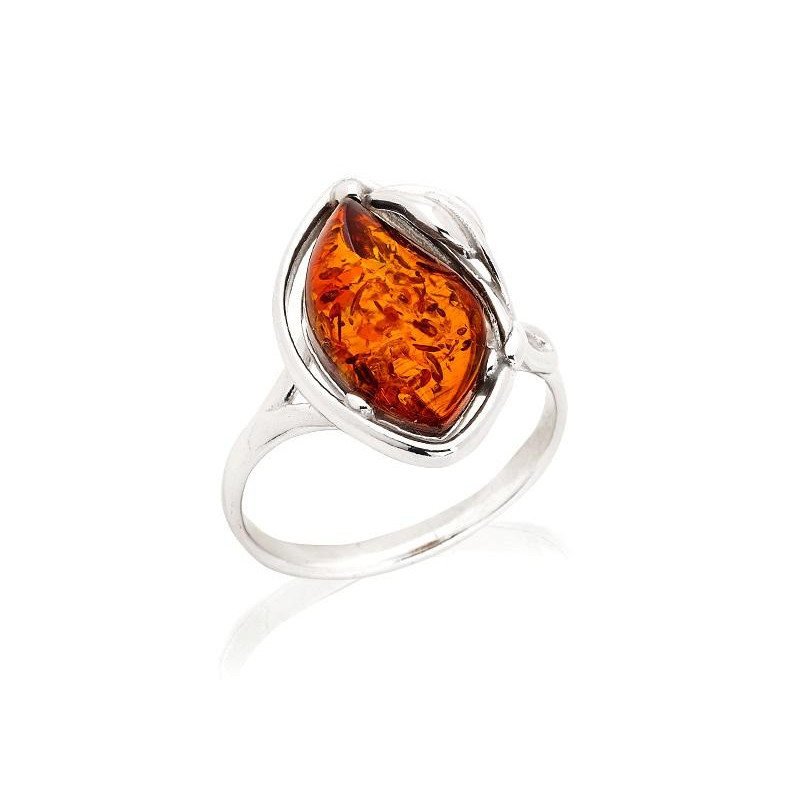 Anello ambra cognac, per portare le gioie del Mar Baltico — foto 1