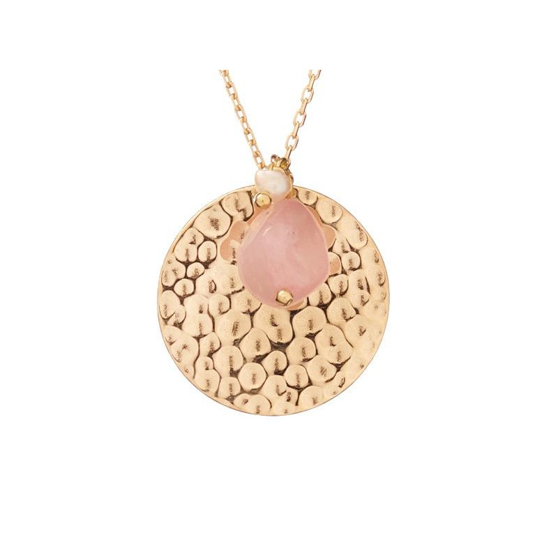 Collana quarzo rosa e perle, per trasmettere amore — foto 1