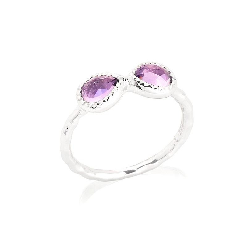 Anello goccia ametista viola, per preservare il tuo ritrovo segreto — foto 1