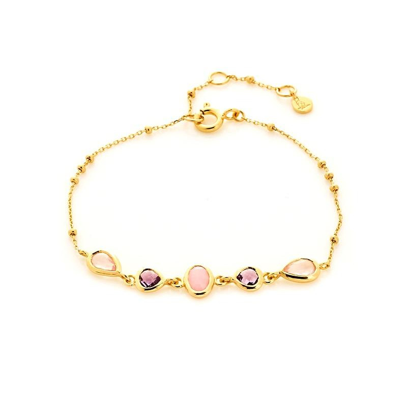 Bracciale di eleganza con opale rosa, per celebrare la tua femminilità — foto 1