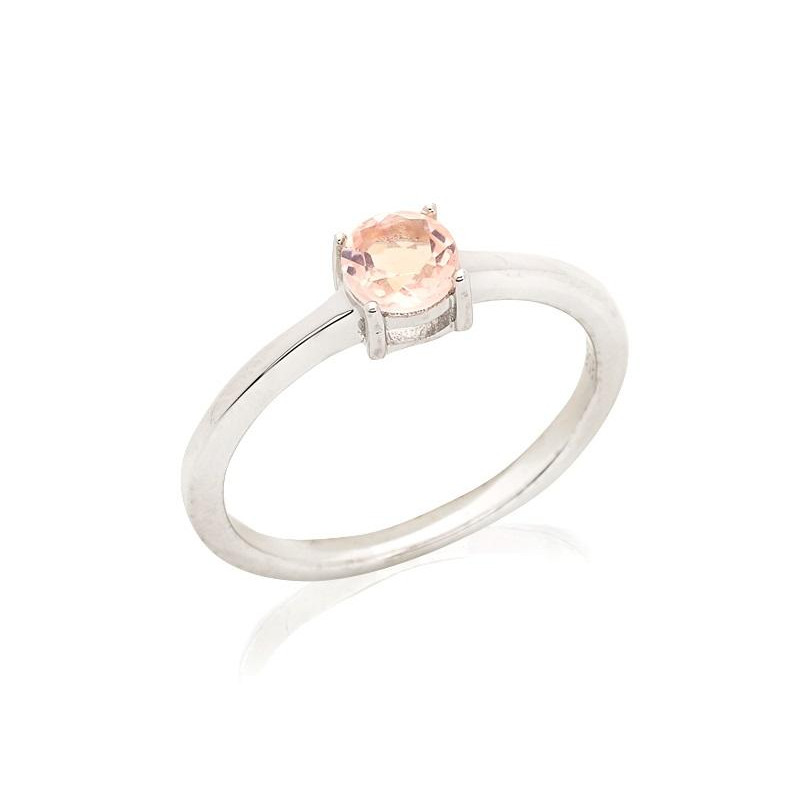 Anello tondo con quarzo rosa, per portare con te un'intenzione — foto 1