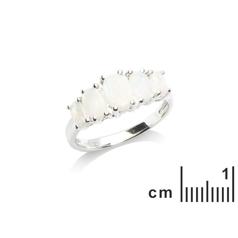 Anello opale bianco australiano, per trasmettere la purezza — foto 2