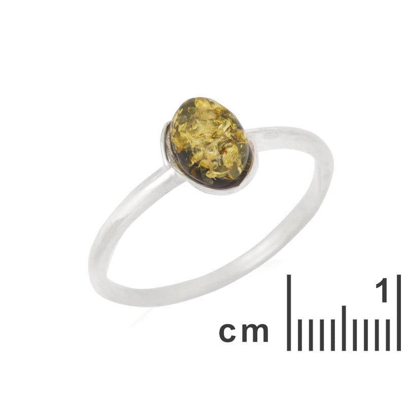 Anello ambra verde Baltico, per custodire i tuoi ricordi — foto 2
