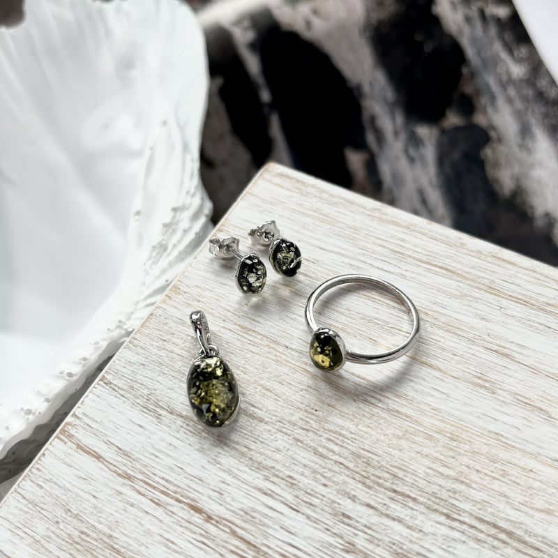 Anello ambra verde Baltico, per custodire i tuoi ricordi — foto 4