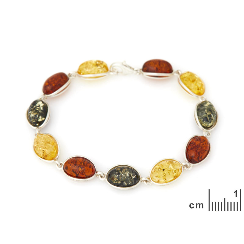 Bracciale ambra multicolore, per portare la natura accanto a te — foto 2