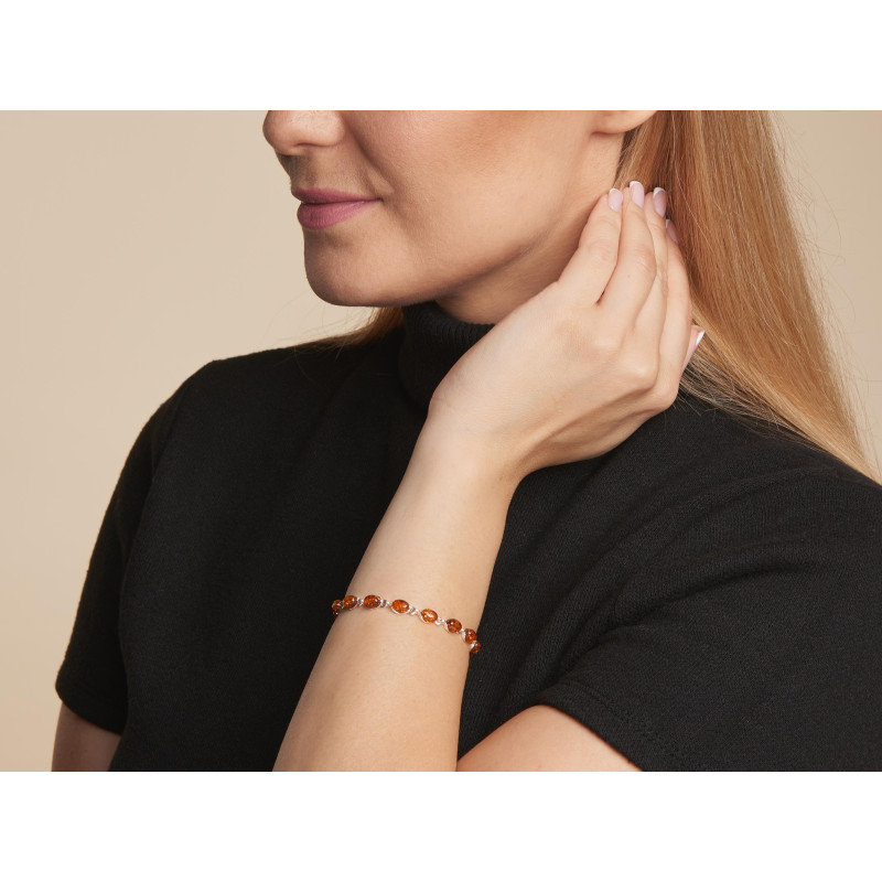 Bracciale ambra cognac, per racchiudere le tue storie — foto 3