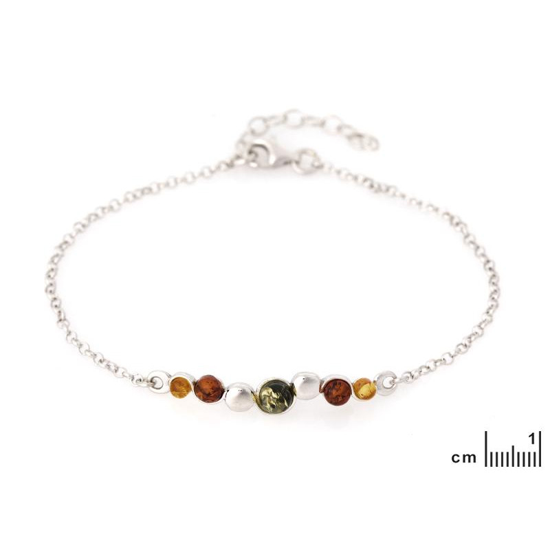 Bracciale ambra multicolore, per portare la luce del sole — foto 2