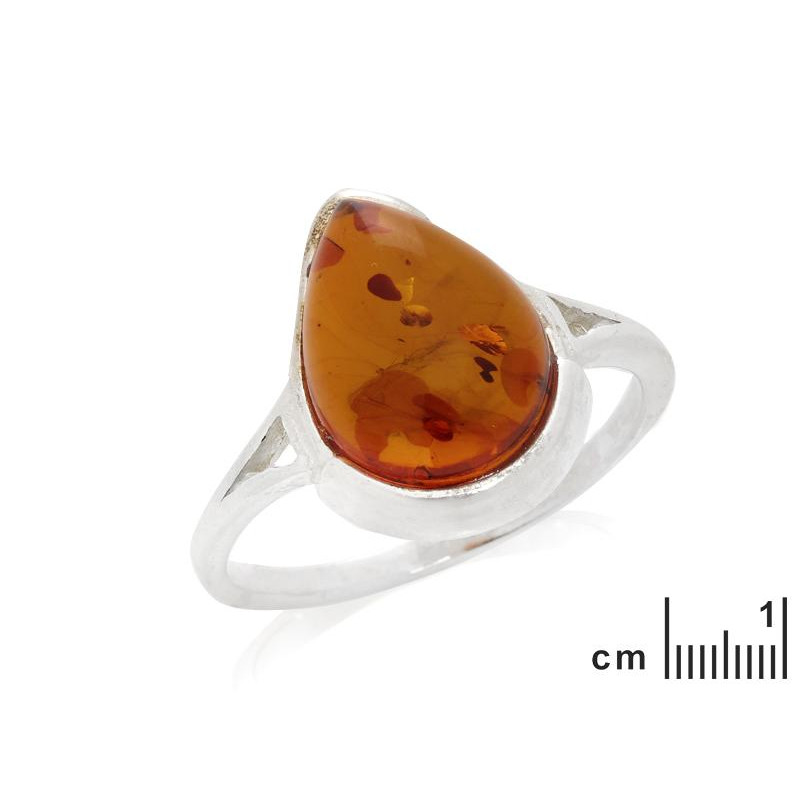 Anello di ambra cognac per custodire i ricordi della vita, per ricordare sempre il presente — foto 2