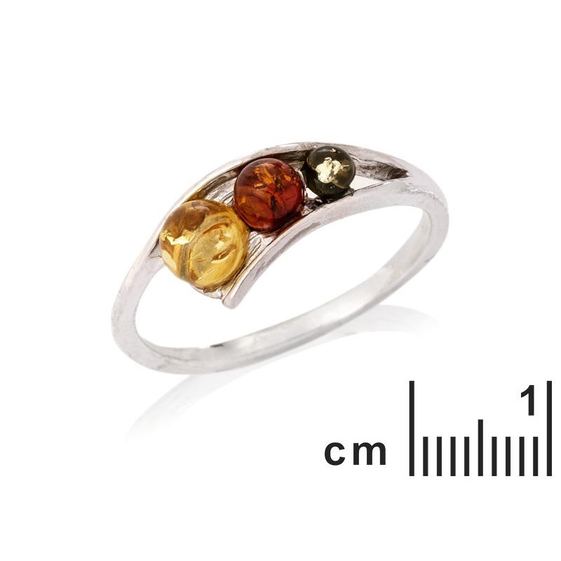 Anello ambra multicolore, per intravedere il mare — foto 2