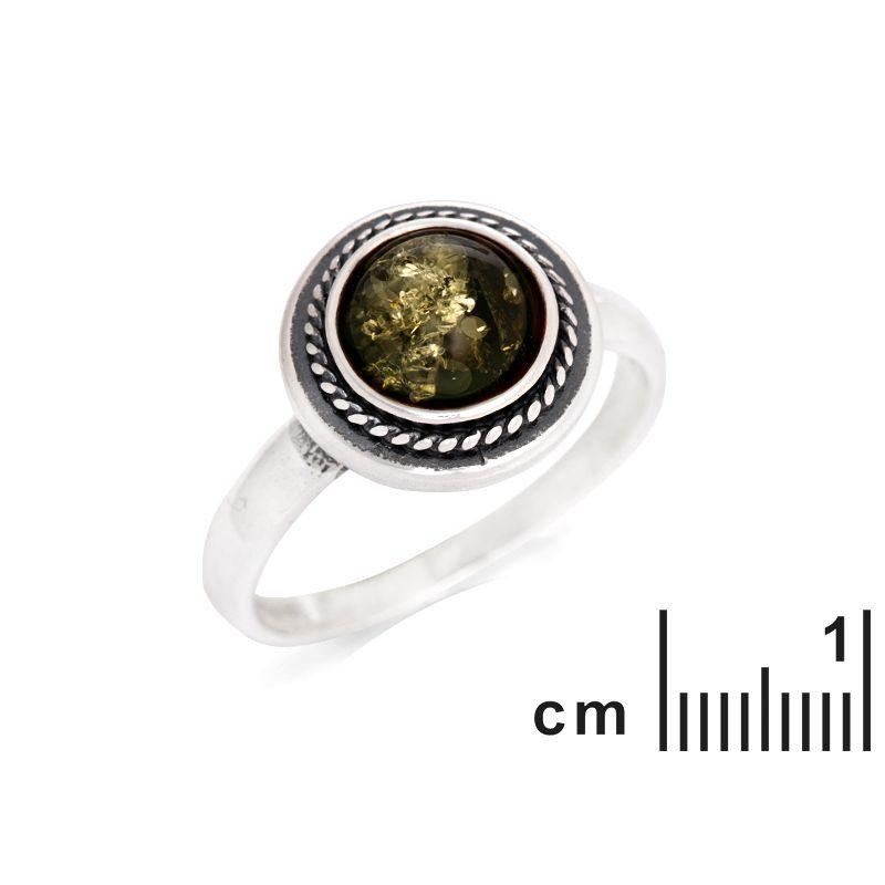 Anello ambra verde Baltica, per evocare l'oceano — foto 2