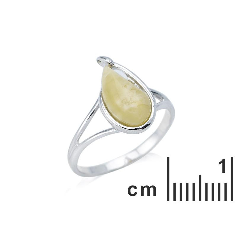 Anello ambra miele, per racchiudere il mare nelle tue mani — foto 2