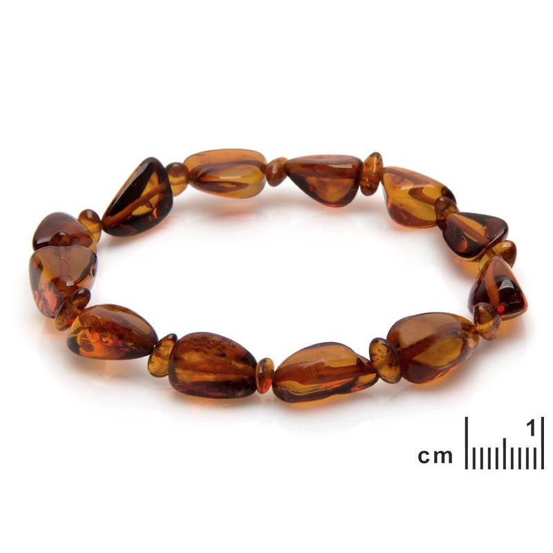 Bracciale ambra cognac, per evocare l'essenza del mare — foto 2