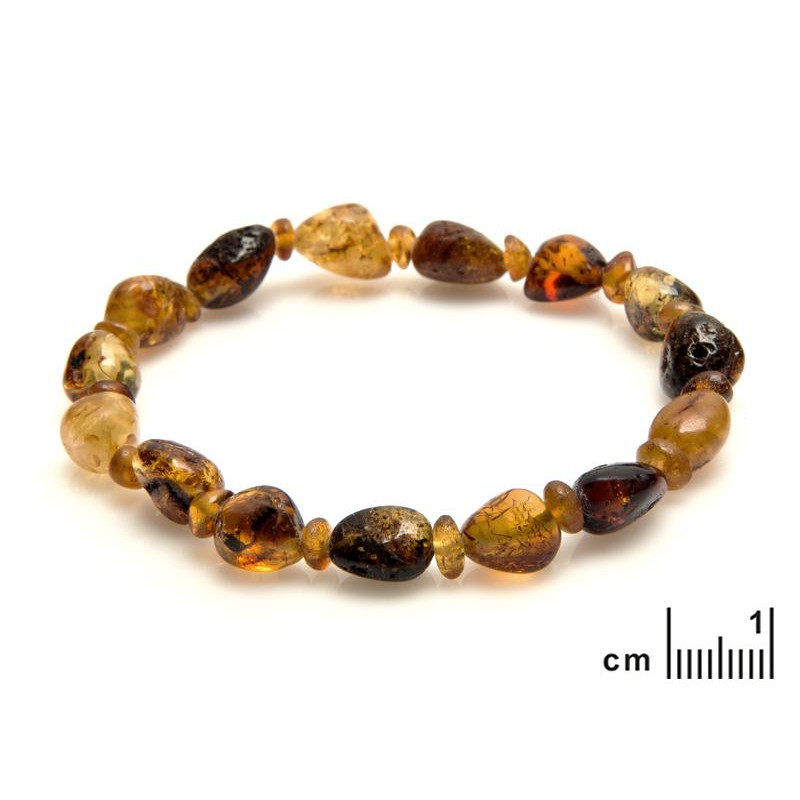 Bracciale ambra multicolore, per portare con te l'essenza del Mar Baltico — foto 2