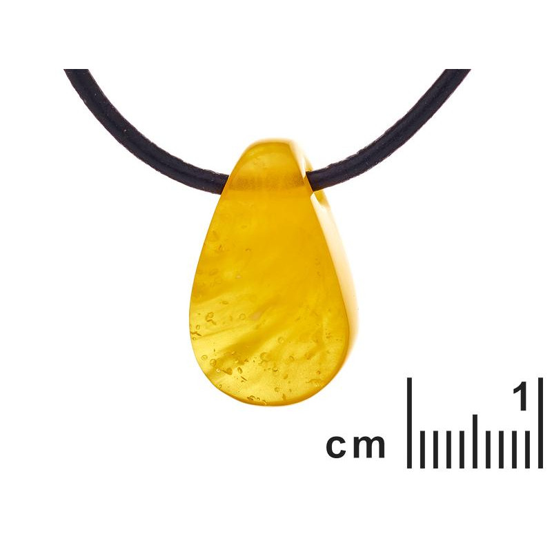Collana in ambra naturale miele del Mar Baltico, 42‑45 cm, per ricordare la tua luce interiore — foto 2