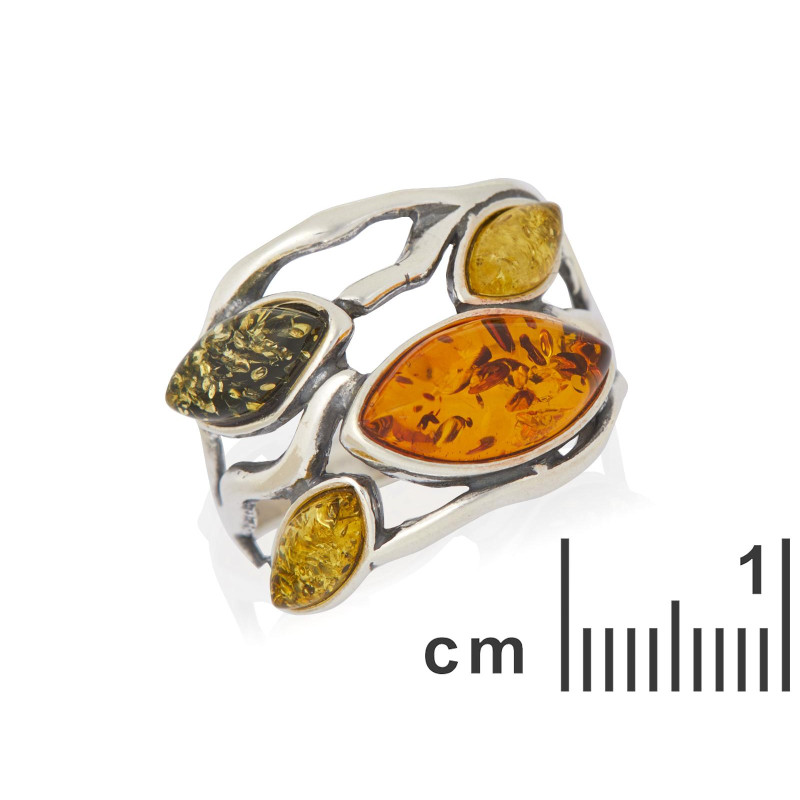 Anello ambra multicolore Baltico, per custodire i tuoi ricordi — foto 2