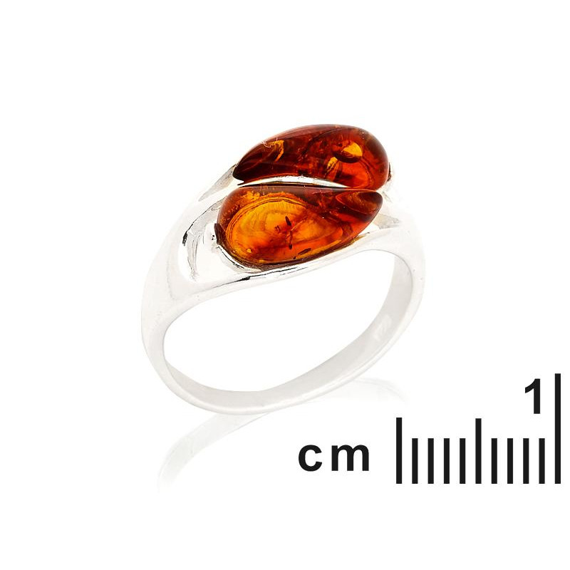Anello multipietre e ambra cognac, per portare il sole di estate — foto 2