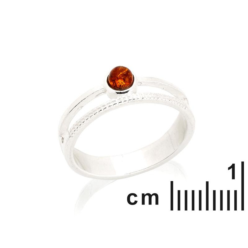 Anello ambra cognac, per evocare i mari antichi — foto 2