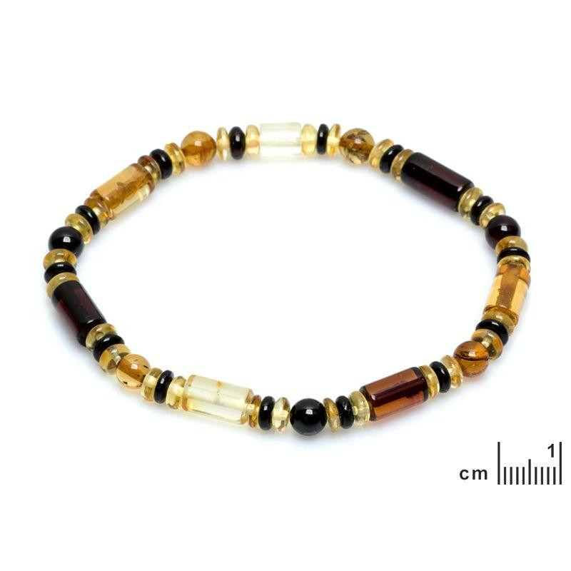 Bracciale ambra multicolore Baltica, per portare l'oceano nel tuo polso — foto 2