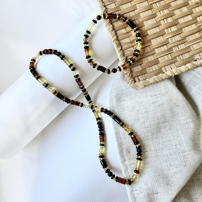 Bracciale ambra multicolore Baltica, per portare l'oceano nel tuo polso — foto 3