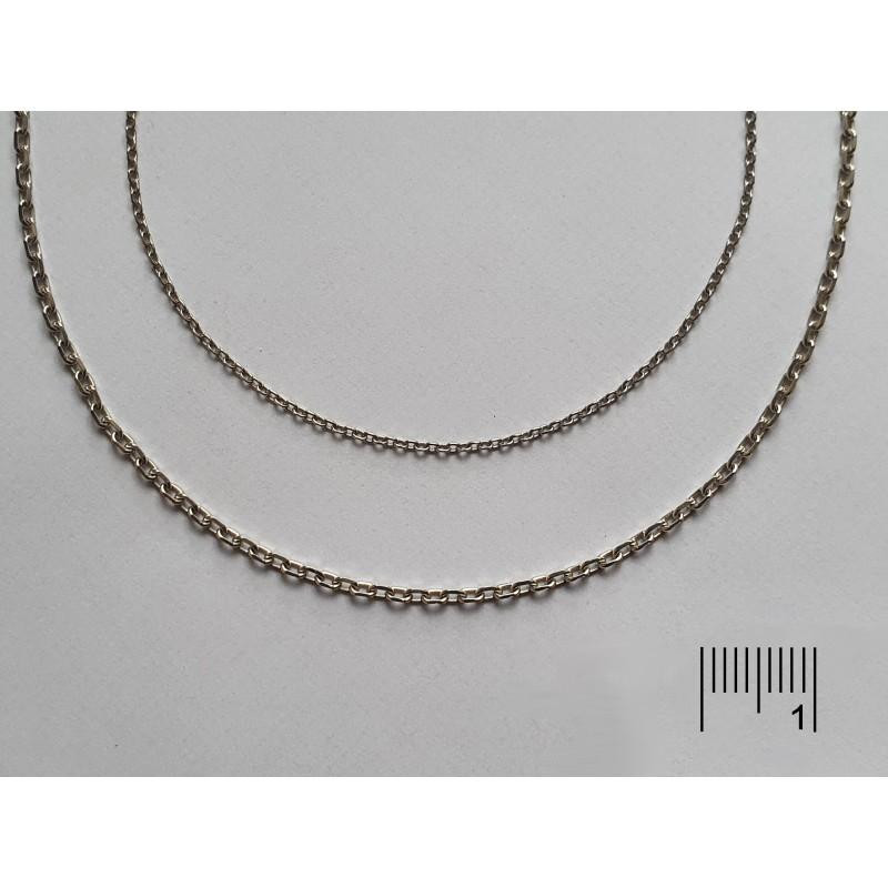 Catena in argento rodiato 925, cavo 0, 30 mm, 42 cm + 3 cm, per celebrare la tua eleganza quotidiana — foto 2