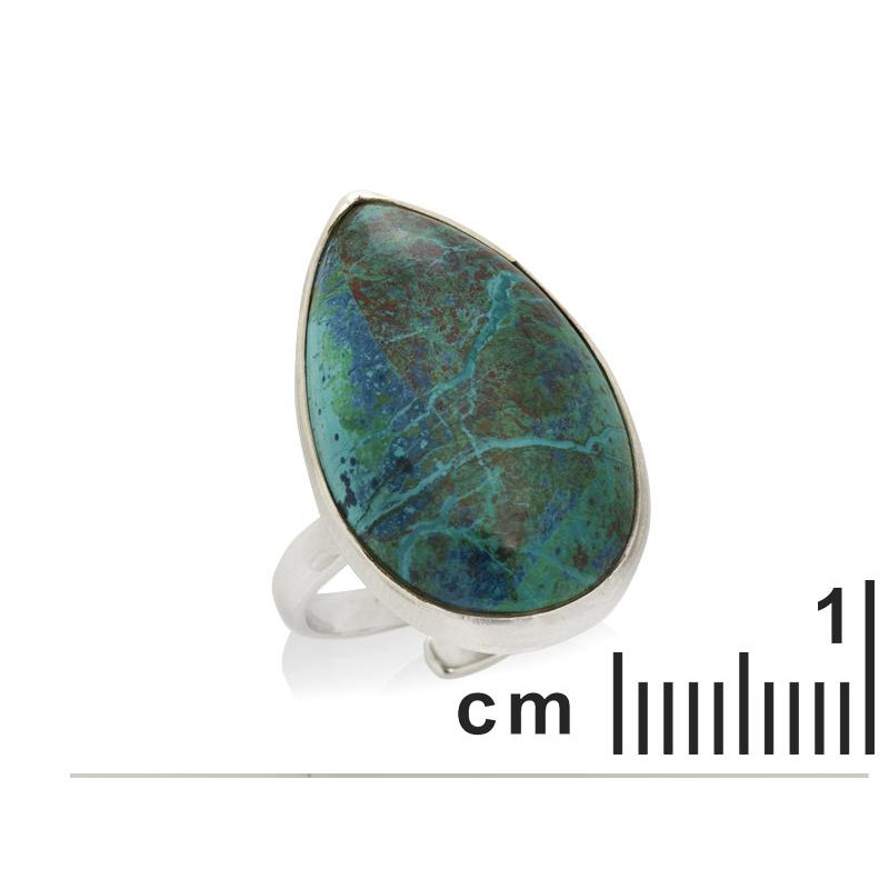 Anello shattuckite blu naturale, per condividere i tuoi valori — foto 2