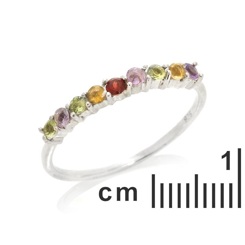 Anello pietre naturali multicolor, per esprimere la tua essenza — foto 2