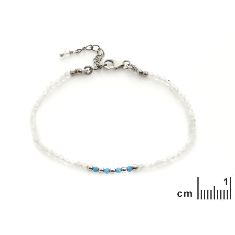 Bracciale Luna e Turchese, Per Luminosità Interna — foto 2