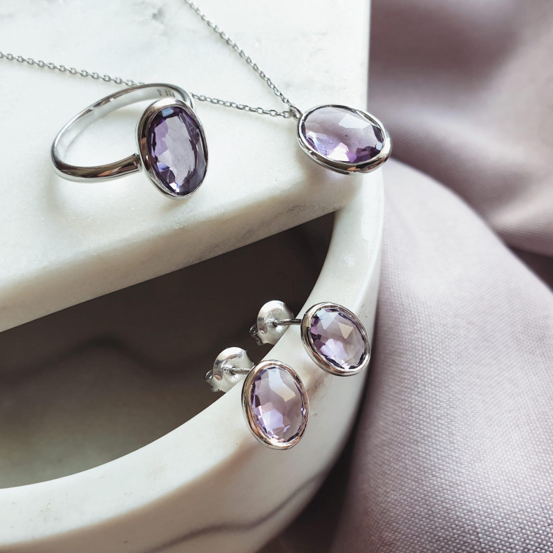 Anello ametista viola naturale, per portare l'intensità del tuo spirito — foto 3