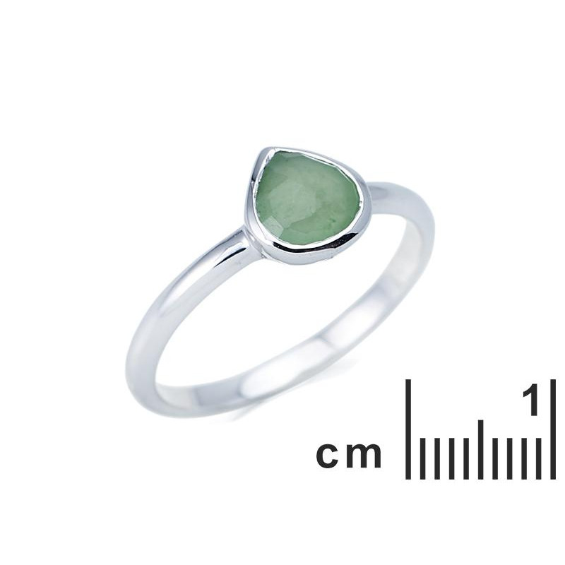 Anello cuore avventurina verde, per custodire il tuo amore — foto 2