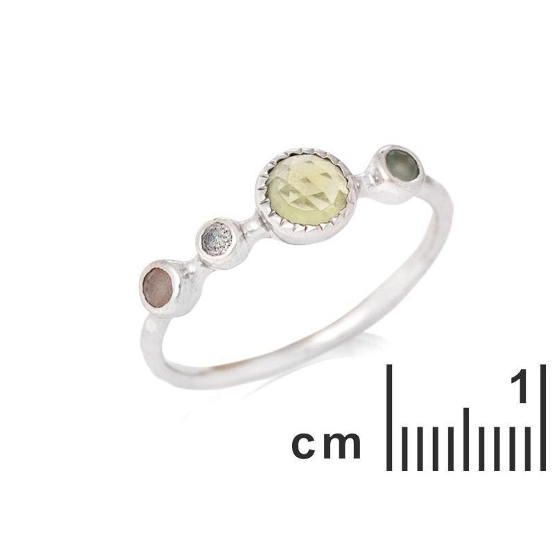 Anello pietre naturali multicolor, per raccontare storie — foto 2