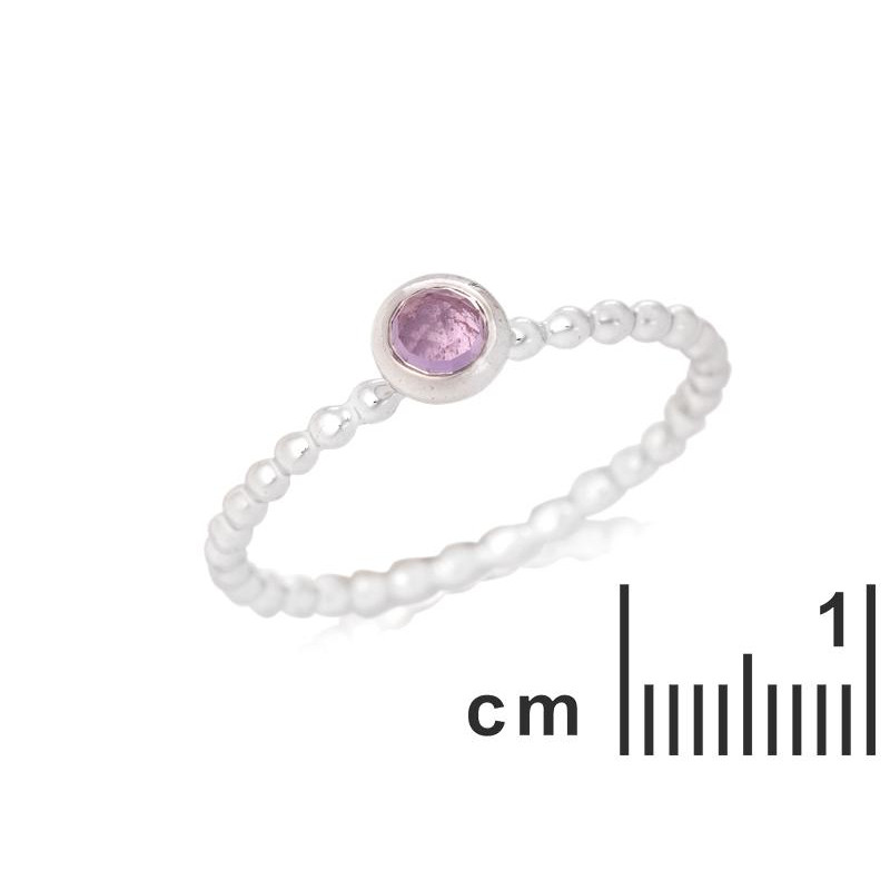 Anello ametista viola naturale, per evocare l'intrigo — foto 2