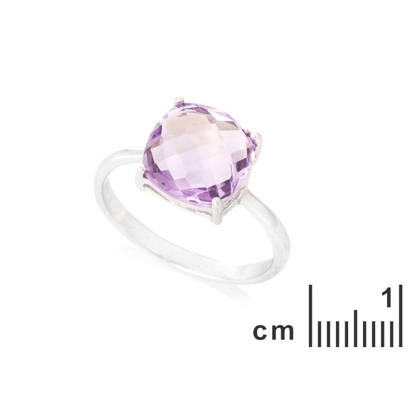 Anello ametista viola naturale, per affascinare l'occhio — foto 2