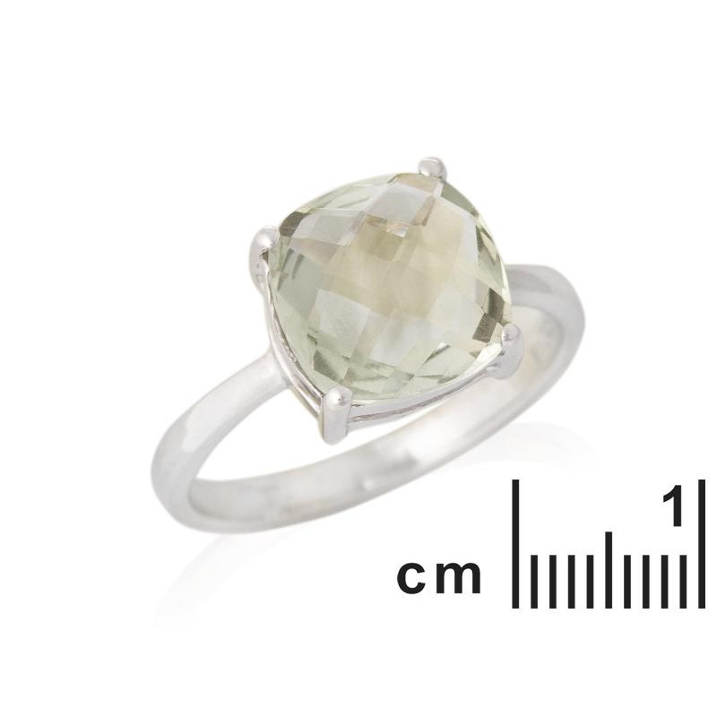 Anello ametista naturale verde, per portare la serenità — foto 2