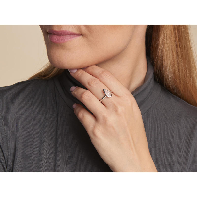 Anello di argento 925 con quarzo rosa per accendere l'amore interiore, per ricordare l'amore che ci unisce — foto 4