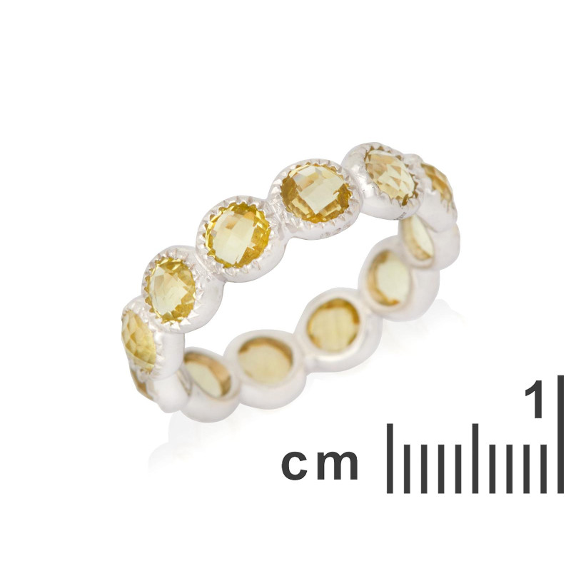 Anello quarzo giallo, per evocare riflessioni interne — foto 2