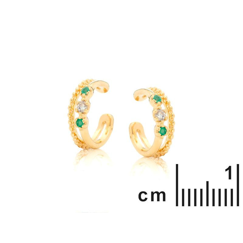 Piercing con Labradorite e Onice Verde, Semplicità Eterna — foto 2