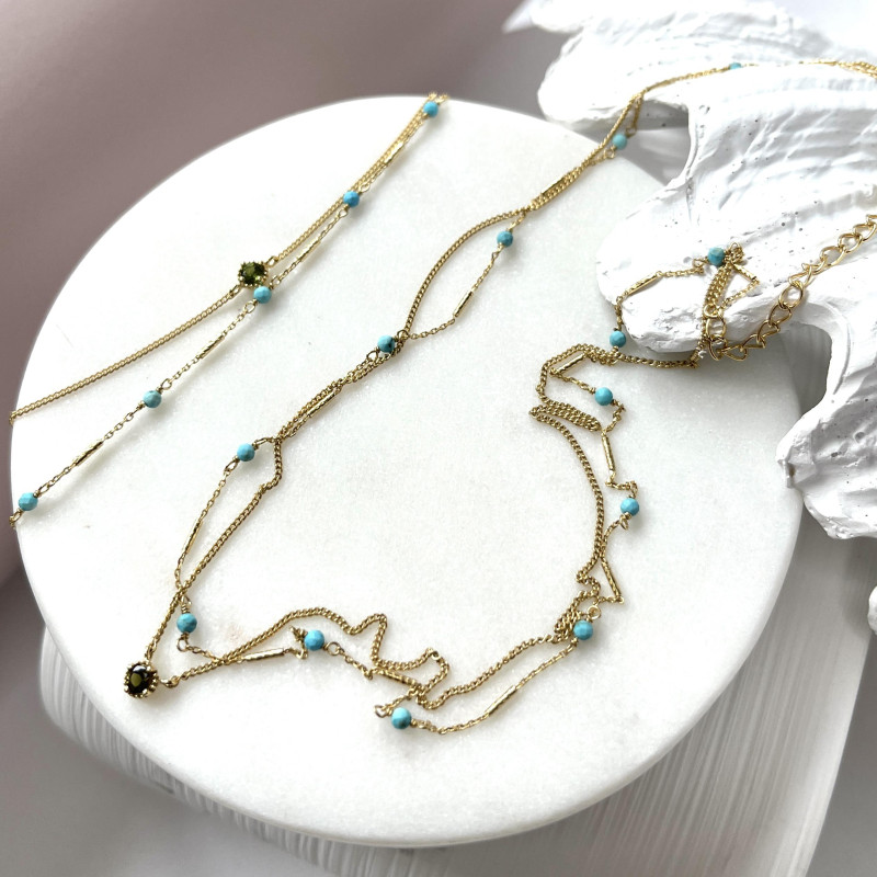 Bracciale turchesi e tormaline, per sorridere sempre — foto 4