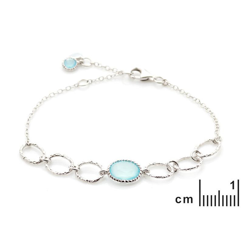 Bracciale calcedonia azzurra, per conservare la serenità — foto 2
